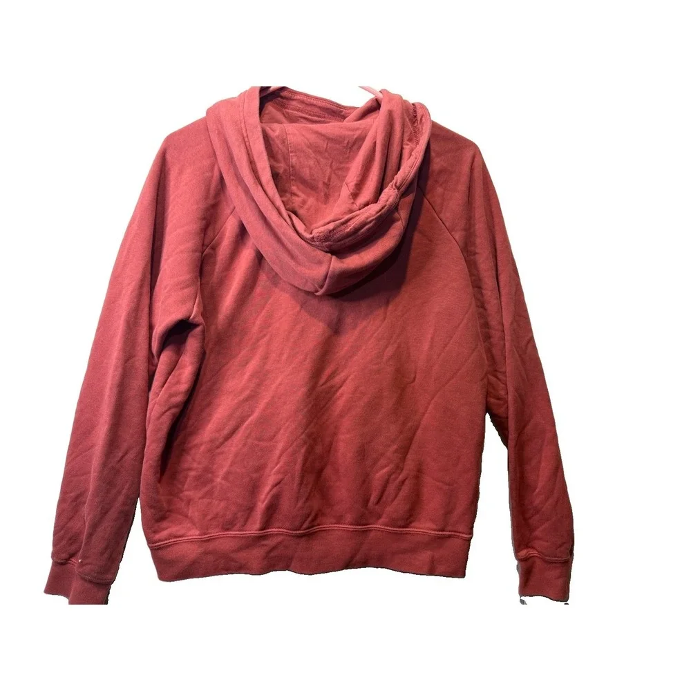 Nike Pullover Hoodie Women's Small Rust Long Sleeve Mock Neck Sweatshirt